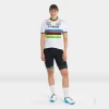 Fashion Trek Bikes Santini Trek Factory Racing Women's Replica World Champion Cycling Jersey White/Yellow