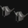 Cheap Trek Bikes Thule T2 Pro X Fat Tire Holder Set Black